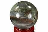 Polished Bloodstone (Heliotrope) Sphere #116183-1